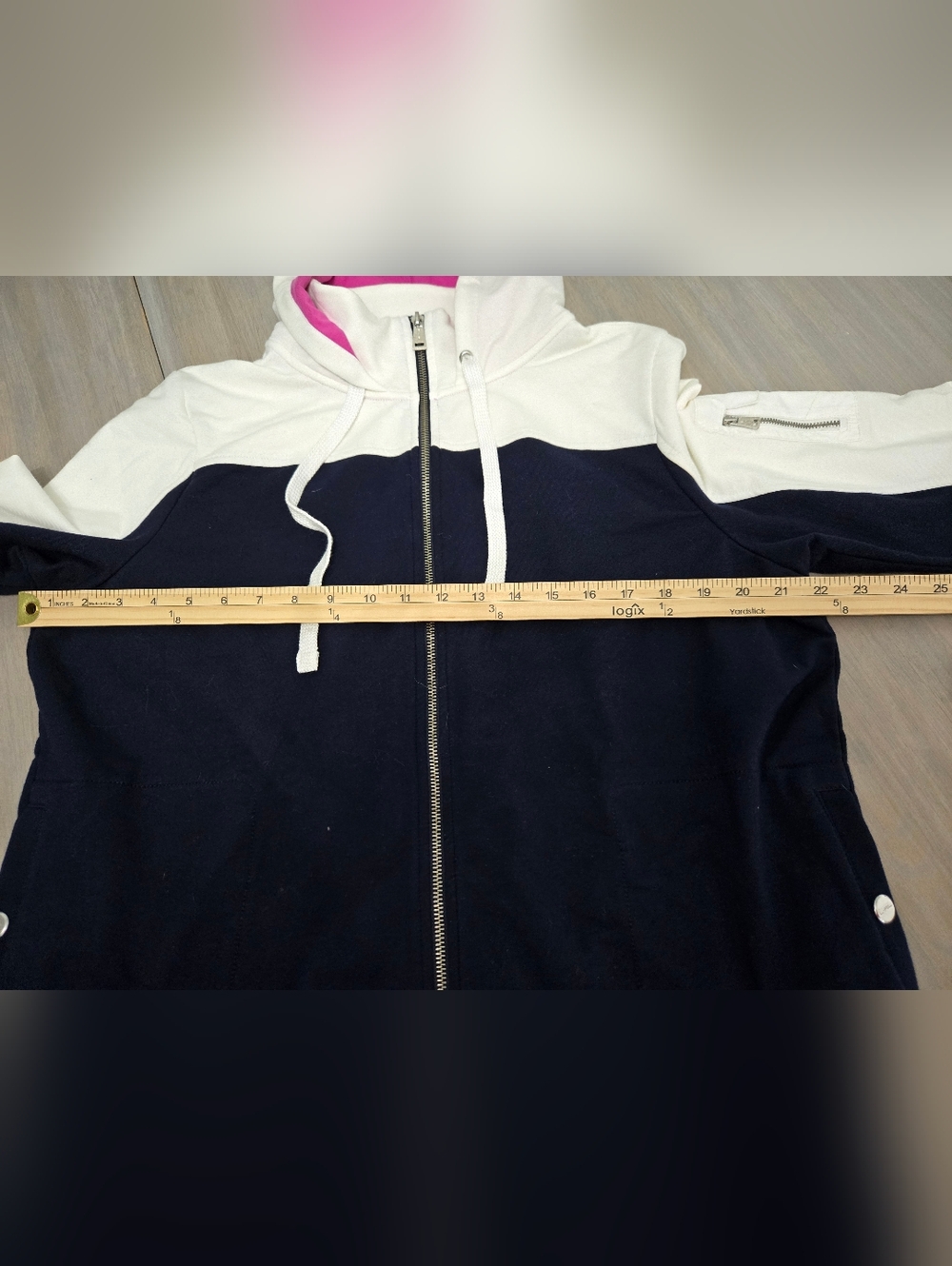 NWT Ralph Lauren Active Jacket Women's XL Navy Blue/White - Picture 3 of 7